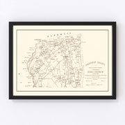 Beaufort County Vintage Map 1880