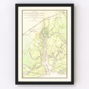 Broad River Vintage Map 1865