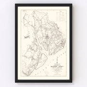Beaufort County Vintage Map 1938