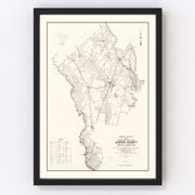Jasper County Vintage Map 1938