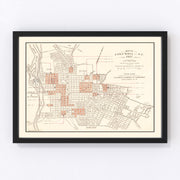 Columbia Vintage Map 1937