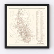 Charleston Vintage Map 1922