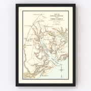 Broad River Vintage Map 1903