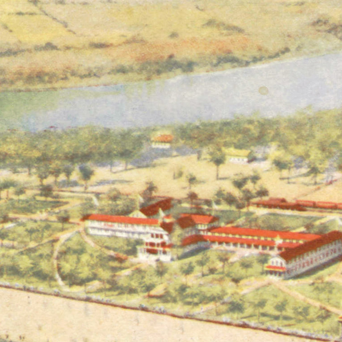 Restored historic details from the 1910 city map of Isle of Palms, South Carolina