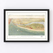 Isle of Palms Vintage Map 1910