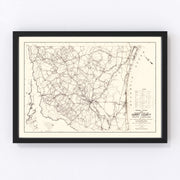 Horry County Vintage Map 1939