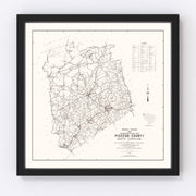 Pickens County Vintage Map 1939