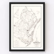 Georgetown County Vintage Map 1939