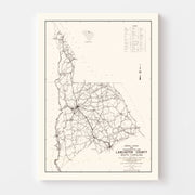 map of Lancaster Cou