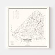 map of Barnwell Coun