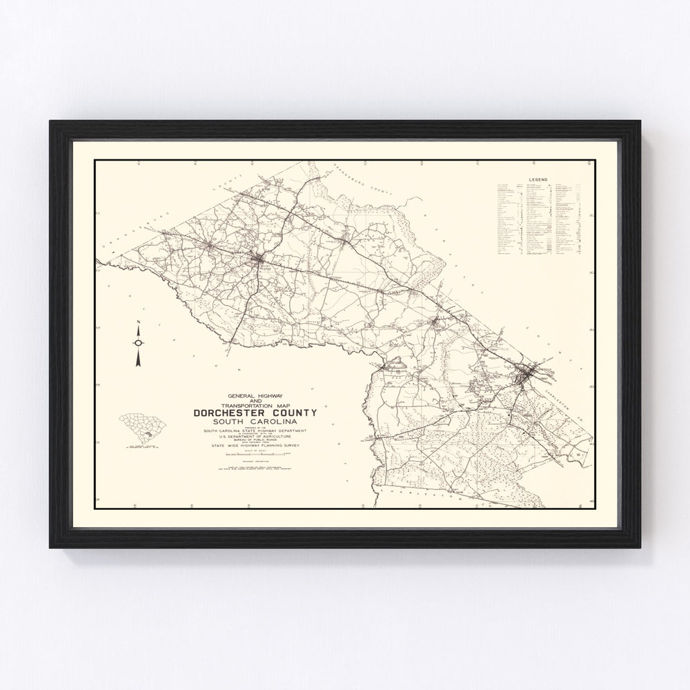 Dorchester County Vintage Map 1939