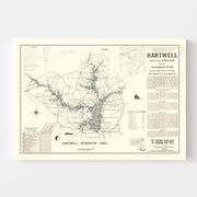 map of Hartwell Dam