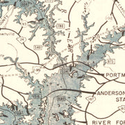 old Hartwell Dam map