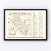 Charleston Vintage Map 1946