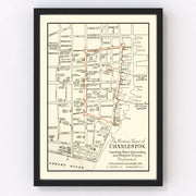 Charleston Vintage Map 1946