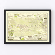 Salt Lake City Vintage Map 1926