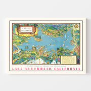 map of Lake Arrowhea
