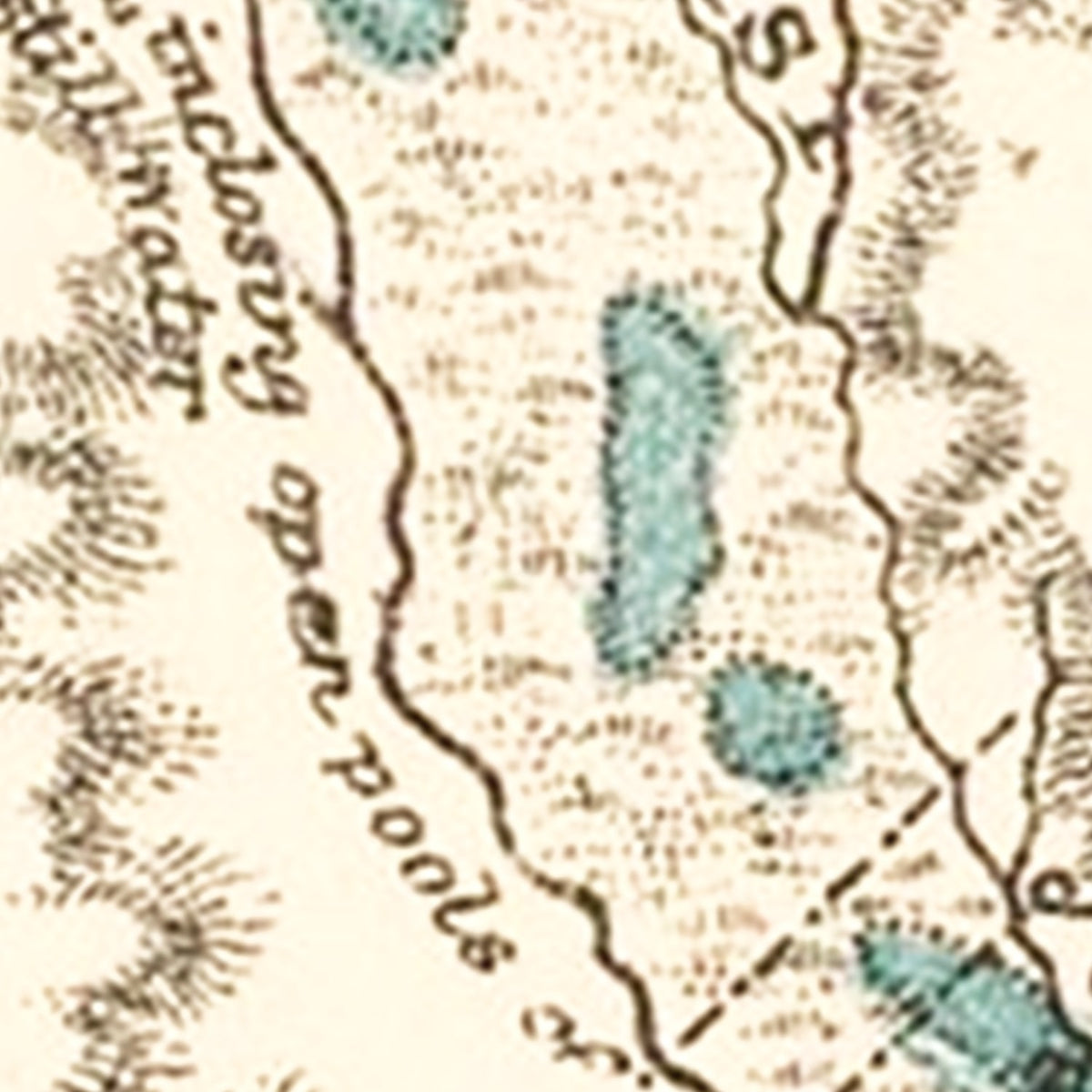 Restored historic details from the 1878 body of water map of County