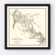 Lake Tanganika Vintage Map 1878