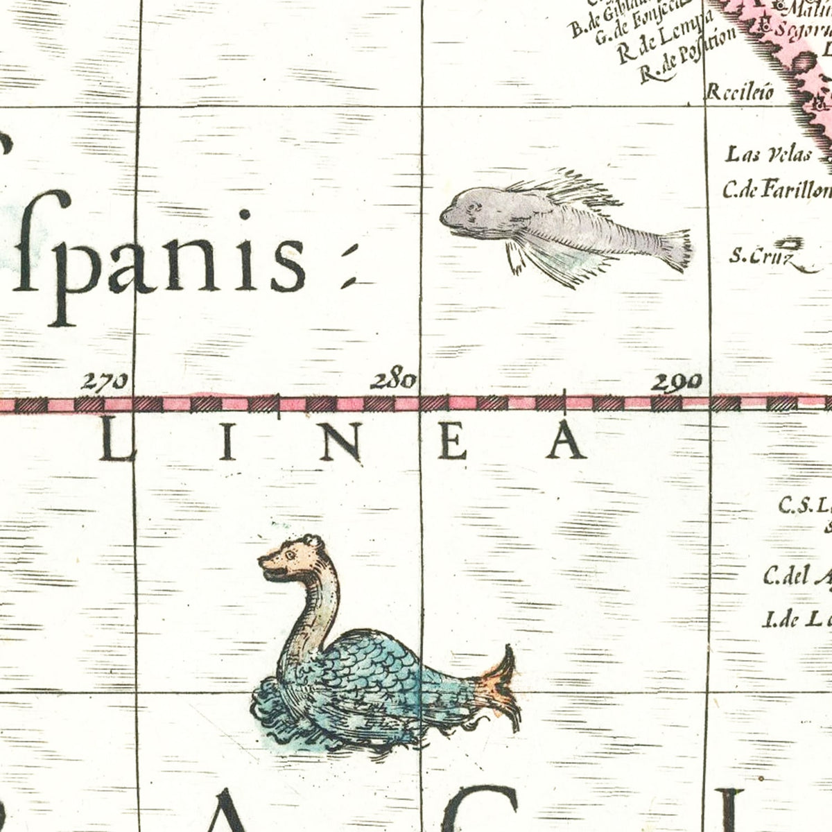 Restored historic details from the 1606 country map of County