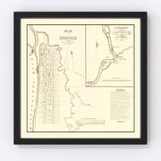 Memphis Vintage Map 1865