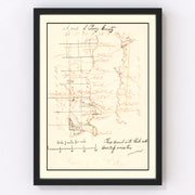 Perry County Vintage Map 1842