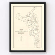 Moore County Vintage Map 1935