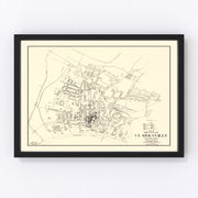 Clarksville Vintage Map 1938