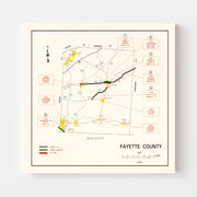 map of Fayette Count