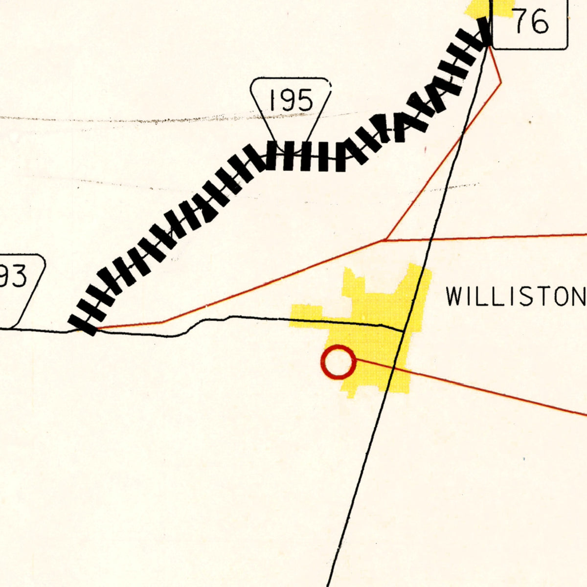 Restored historic details from the 1997 county map of Fayette County, Tennessee