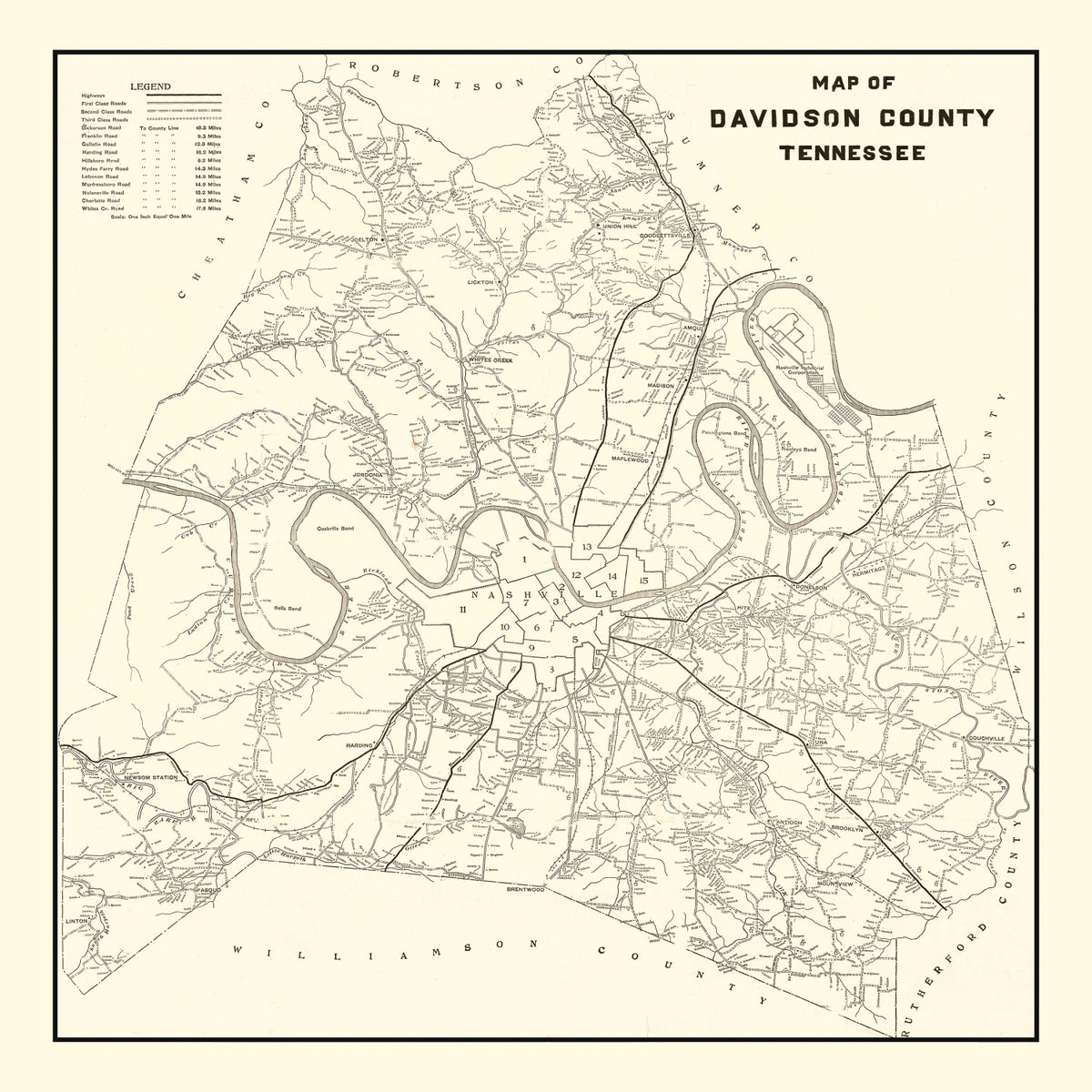 Preview of Vintage Cherokee National Forest Map 1939