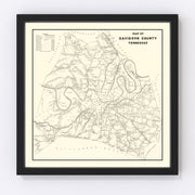 Cherokee National Forest Vintage Map 1939