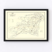 Lauderdale County Vintage Map 1935
