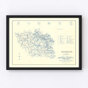 Dekalb County Vintage Map 1952