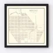 Monterey Vintage Map 1890