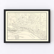 Memphis Vintage Map 1872