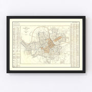 Nashville Vintage Map 1907