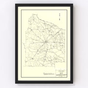 Haywood County Vintage Map 1937