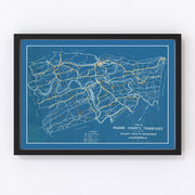 Roane County Vintage Map 1930