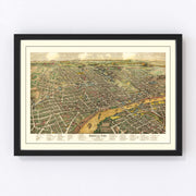 Nashville Vintage Map 1958