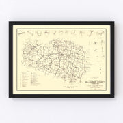 Williamson County Vintage Map 1959