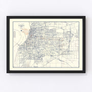 Memphis Vintage Map 1919