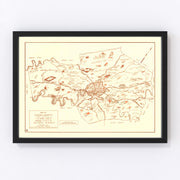 Knox County Vintage Map 1937