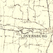 old Dyer County map