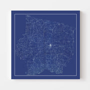 map of Maury County