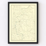 Franklin County Vintage Map 1904