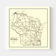 map of Wisconsin