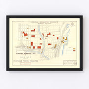 Milwaukee Vintage Map 1957