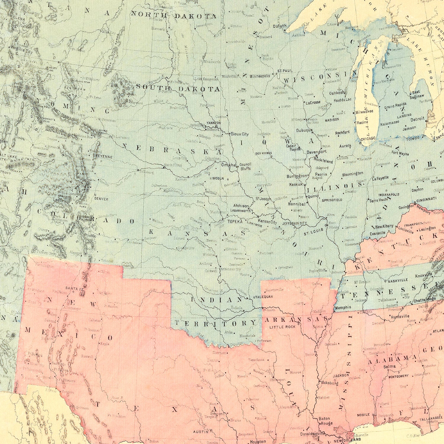 Restored historic details from the 1894 country map of County
