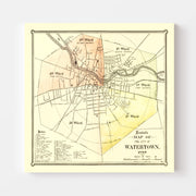 map of Watertown